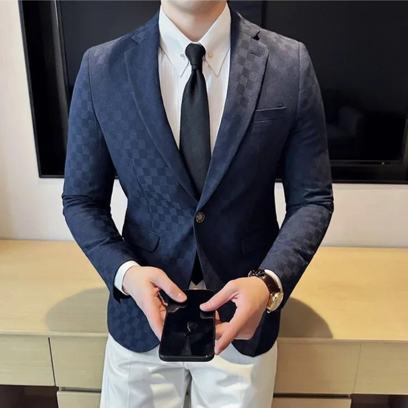 Veste homme à carreaux, Blazer chic décontracté homme, Veste élégante Maximus homme, Blazer formel homme, Mode masculine moderne









