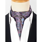 cravate ascot homme, ascot imprimé luxe, accessoire masculin élégant, cravate ascot en polyester, cravate ascot sophistiquée