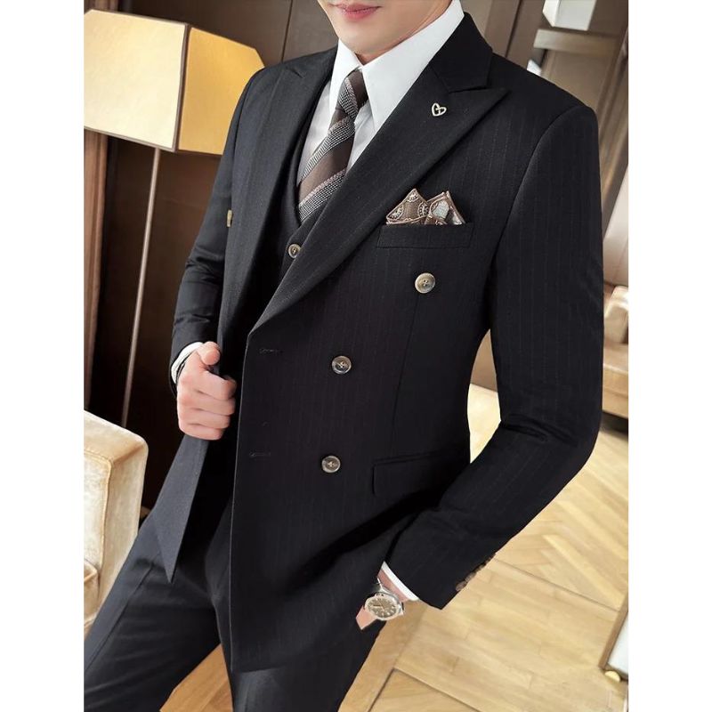 Costume Homme Slim Fit, Costume Homme Moderne, Costume Homme Rayé, Costume Homme Complet, Costume Homme