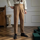 pantalon tailleur homme, pantalon homme élégant, pantalon slim habillé, pantalon homme polyester, pantalon de bureau homme