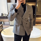 Veste Homme Style Britannique, Veste Croisée Élégante, Veste Homme Hiver Slim Fit, Blazer Homme Luxe, Veste Formelle pour Homme









