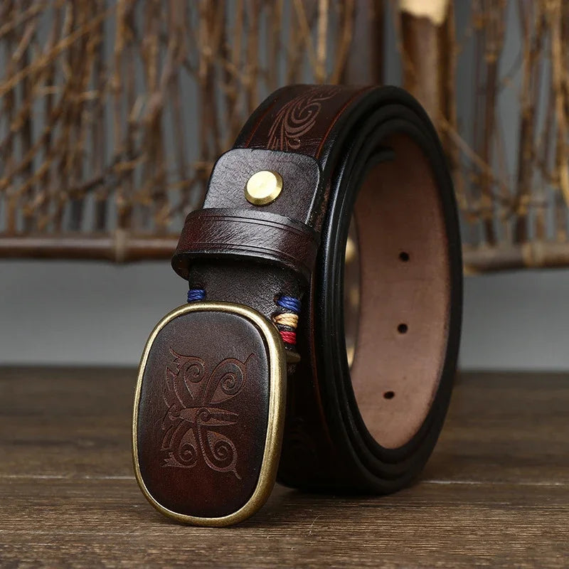 ceinture homme cuir, ceinture papillon, ceinture artisanale, accessoire homme bohème, ceinture cuir véritable
