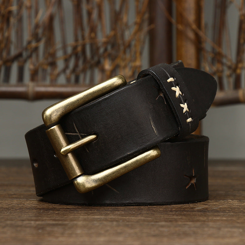 ceinture homme cuir vintage, ceinture cuir véritable, ceinture classique homme, accessoire homme élégant, ceinture robuste