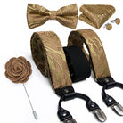 bretelles homme imprimées, ensemble luxe homme, accessoire homme élégant, bretelles soie, coffret cadeau homme