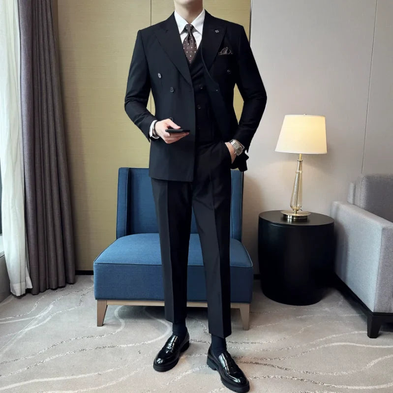 costume slim fit, Costume Maximus, Costume Homme Croisé, Costume Homme Complet, Costume Homme, Costume Croisé, Costume 3 Pièces Slim Fit, Costume 3 Pièces Moderne, Costume