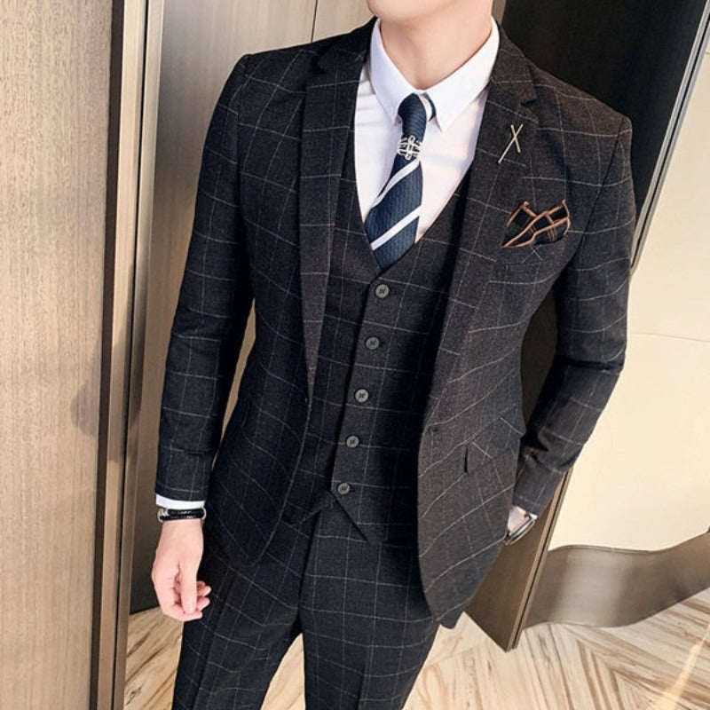 Costume Maximus, Costume Homme Complet, Costume Homme Carreaux, Costume Homme, Costume Carreaux, Costume