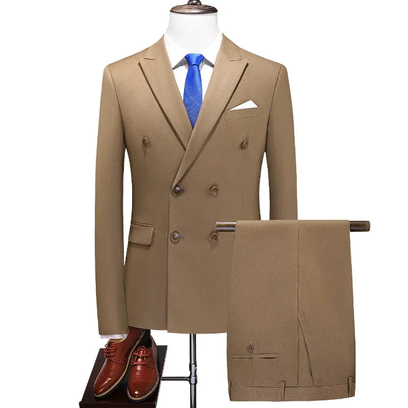 Costume Croisé Homme, Costume Homme Croisé Traditionnel, Costume Homme 6 boutons, Costume Homme, Veste Homme, Costume Homme Croisé