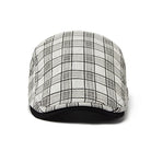 béret homme carreaux, béret en coton, accessoire homme vintage, béret design rétro, béret ajustable homme