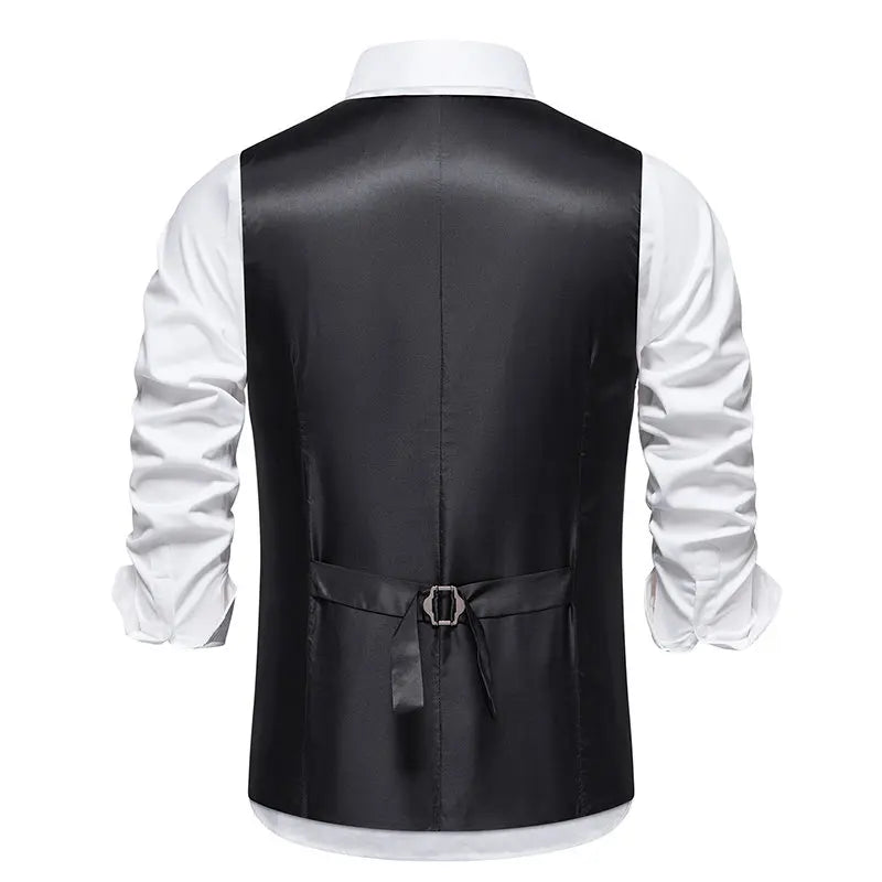 gilet homme formel, gilet homme élégant, gilet homme polyester, veste sans manches homme, gilet homme casual chic







