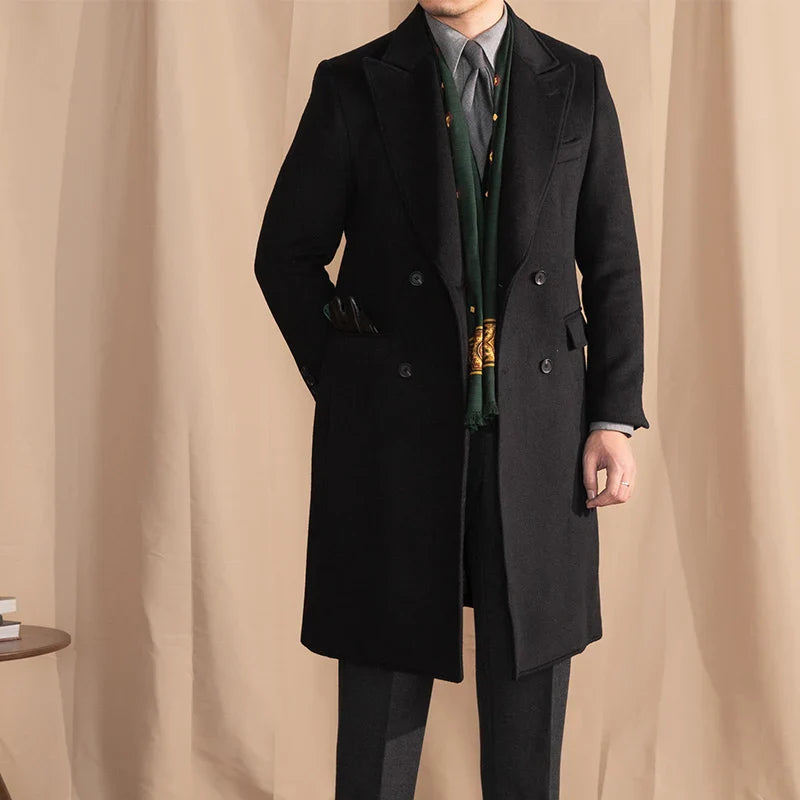 manteau croisé homme, manteau de cérémonie homme, manteau slim homme, manteau élégant hiver