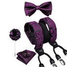bretelles homme imprimées, ensemble luxe homme, accessoire homme élégant, bretelles soie, coffret cadeau homme