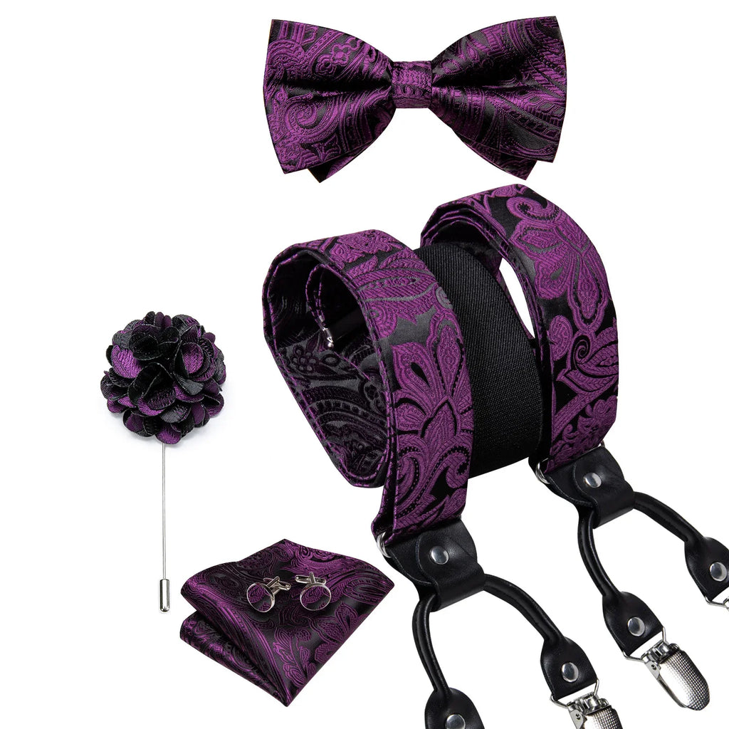 bretelles homme imprimées, ensemble luxe homme, accessoire homme élégant, bretelles soie, coffret cadeau homme