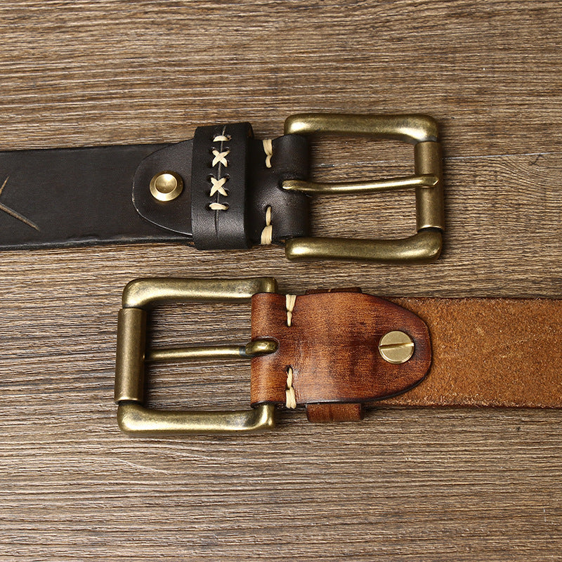 ceinture homme cuir vintage, ceinture cuir véritable, ceinture classique homme, accessoire homme élégant, ceinture robuste