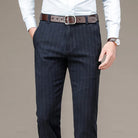 pantalon homme rayé, pantalon habillé élégant, pantalon homme style anglais, pantalon de costume rayé, pantalon homme formel