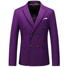 veste homme croisée, veste homme monochrome, veste homme formelle, veste homme polyviscose, blazer homme élégant







