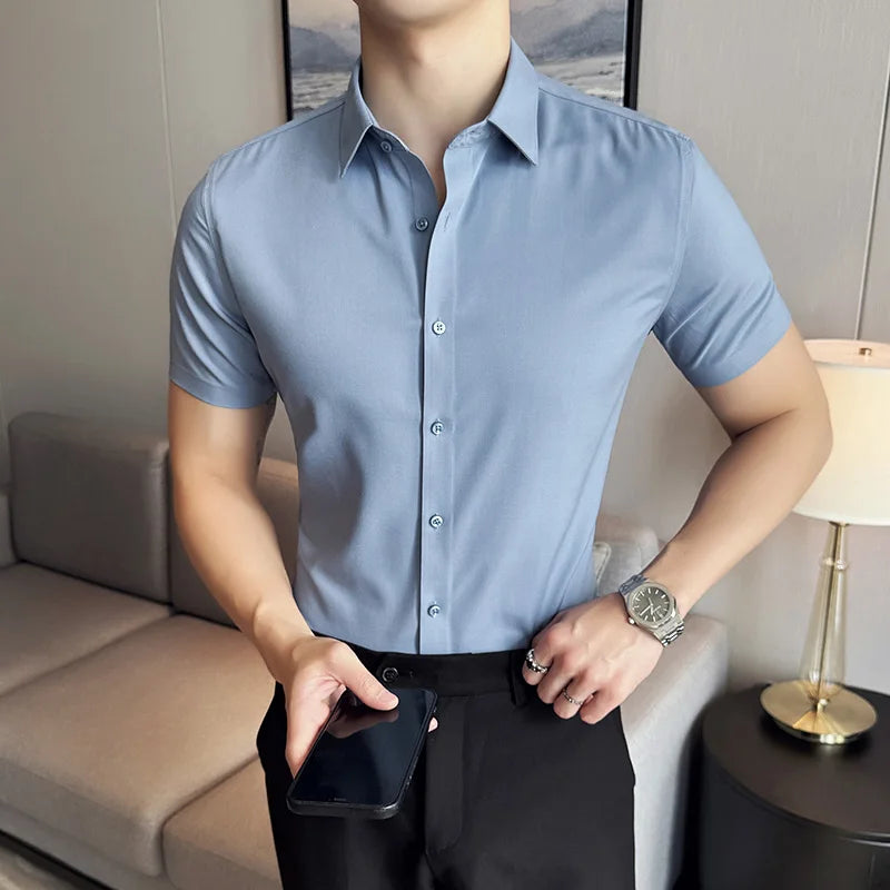 Chemise Homme Manches Courtes, Chemise Sociale Homme, Chemise à Manches Courtes, Chemise Sociale, Chemise Homme, Chemise Courte, Chemise