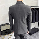 Costume, costume homme, costume croisé, costume homme à rayures craie, costume homme à rayures craie, costume homme croisé à rayures
