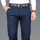 pantalon homme casual chic, pantalon homme habillé, pantalon homme confortable, pantalon homme léger, pantalon homme coton polyester