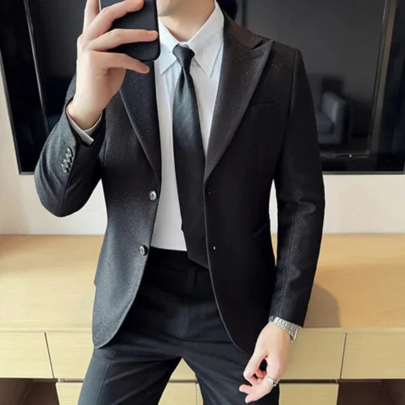 Blazer ajusté pour homme, Blazer homme coupe slim, Blazer homme Maximus, blazer homme, blazer à revers pointu
