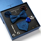 coffret cravate homme, ensemble accessoires masculins, coffret cadeau gentleman, cravate élégante, boutons de manchette