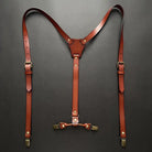 bretelles homme cuir, bretelles vintage, accessoire homme élégant, bretelles cuir véritable, bretelles classiques