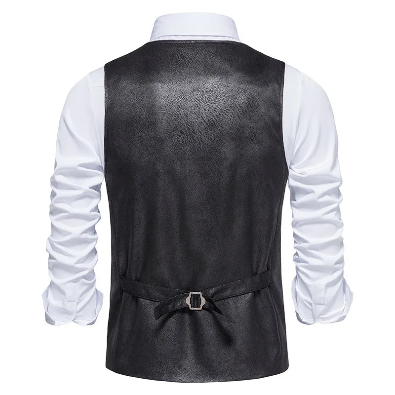gilet homme vintage, gilet homme rétro, gilet homme élégant, veste sans manches vintage, gilet homme 4 poches








