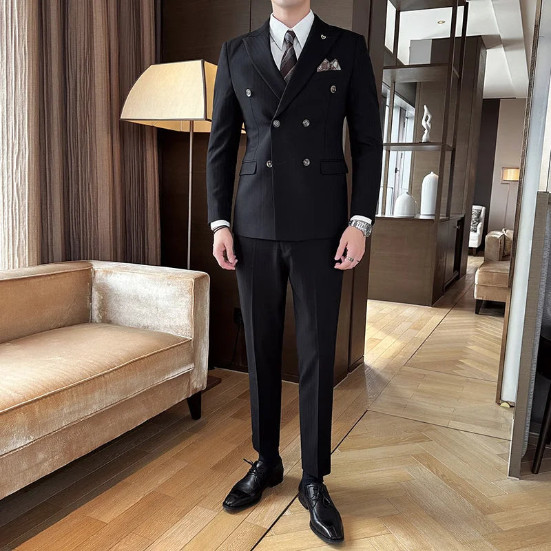 Costume Homme Slim Fit, Costume Homme Moderne, Costume Homme Rayé, Costume Homme Complet, Costume Homme