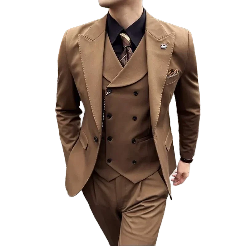 Costume Slim, Costume Homme Slim Fit, Costume Homme Complet, Costume Homme, Costume avec Gilet Croisé, Costume
