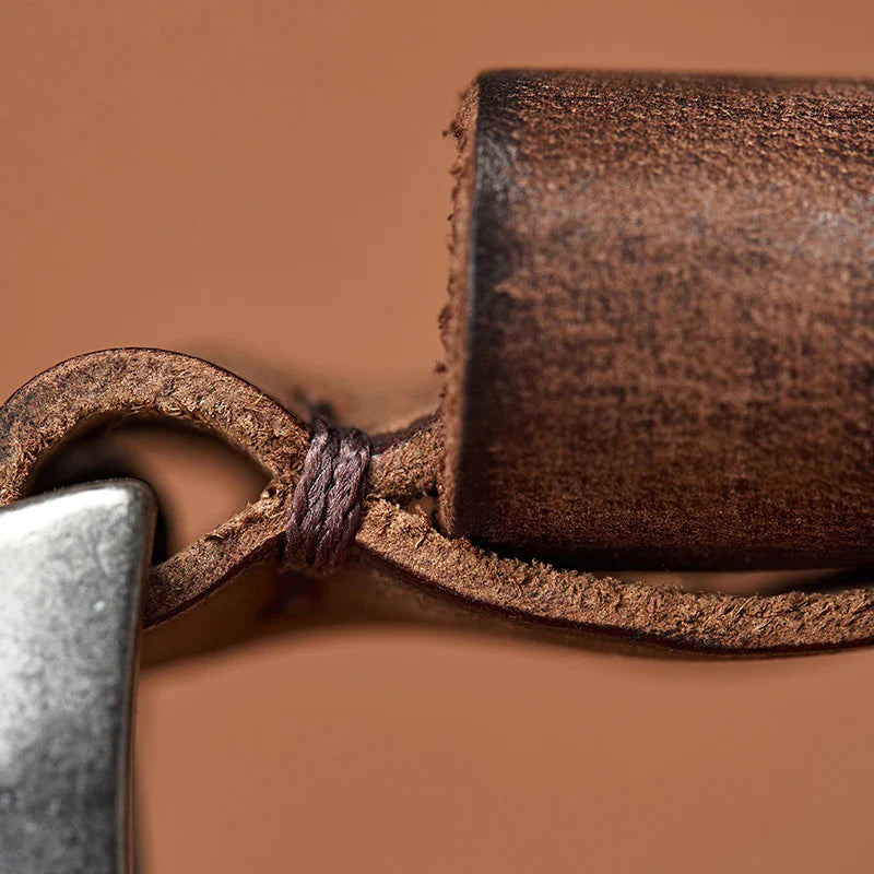 ceinture homme cuir vieilli, ceinture en cuir de vache, accessoire homme vintage, ceinture casual, ceinture en cuir robuste