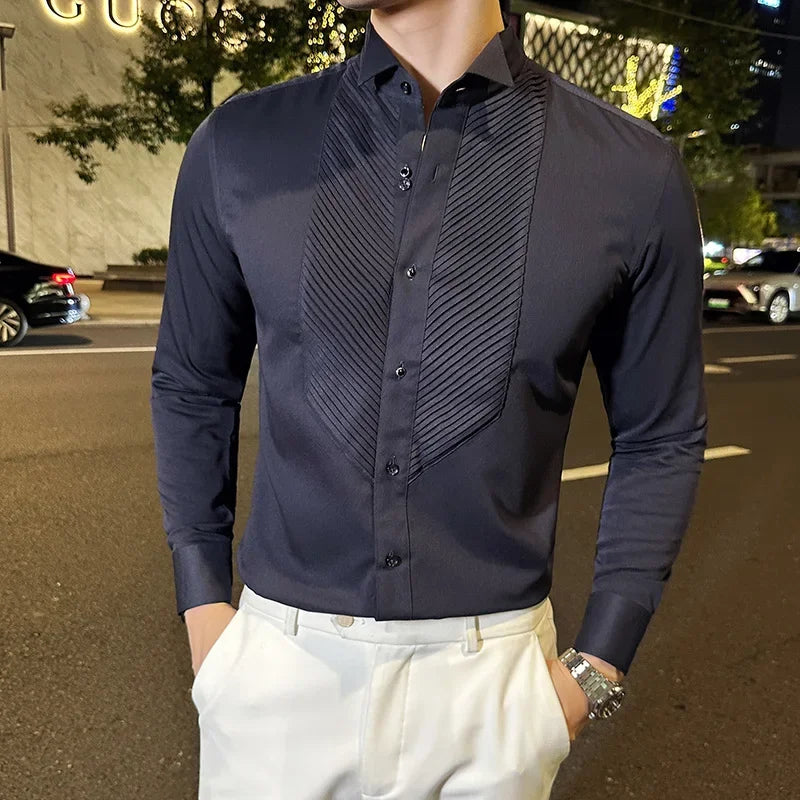Chemise Smoking, Chemise Homme, Chemise Habillée, Chemise de Smoking Slim Homme Maximus, Chemise de Smoking Slim Homme, Chemise de Smoking Homme, Chemise de Smoking, Chemise