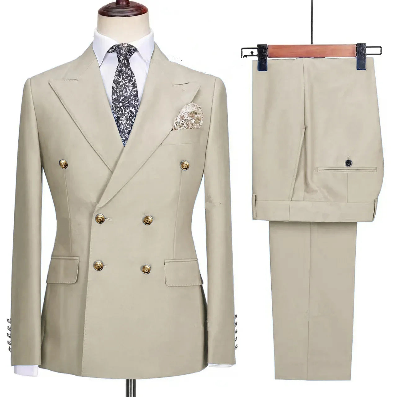 Costume Croisé, Costume Homme Croisé, Costume Homme Slim Fit, Costume Homme