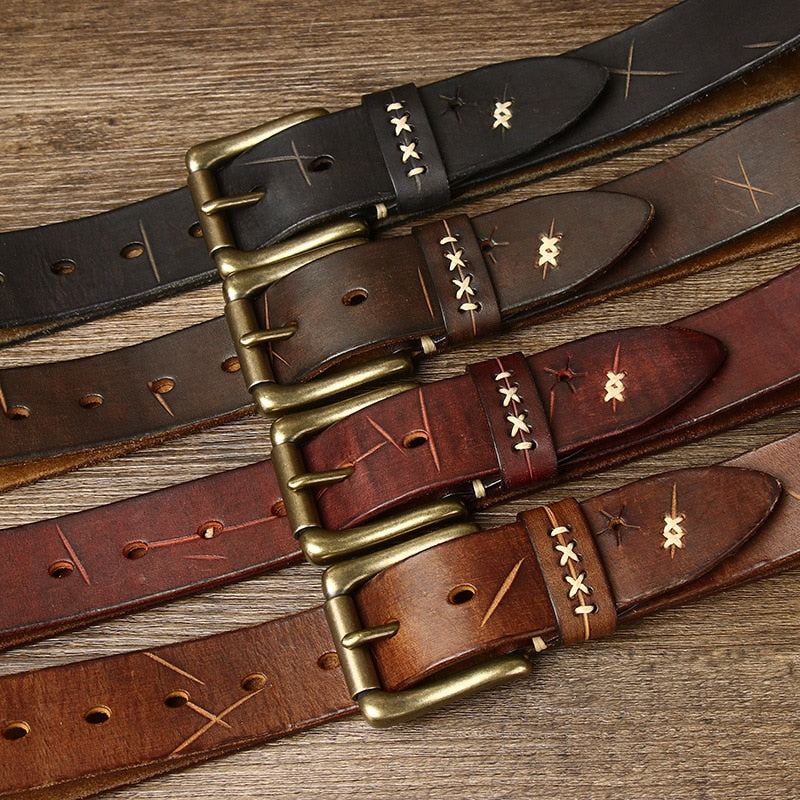 ceinture homme cuir vintage, ceinture cuir véritable, ceinture classique homme, accessoire homme élégant, ceinture robuste