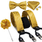 bretelles homme imprimées, ensemble luxe homme, accessoire homme élégant, bretelles soie, coffret cadeau homme