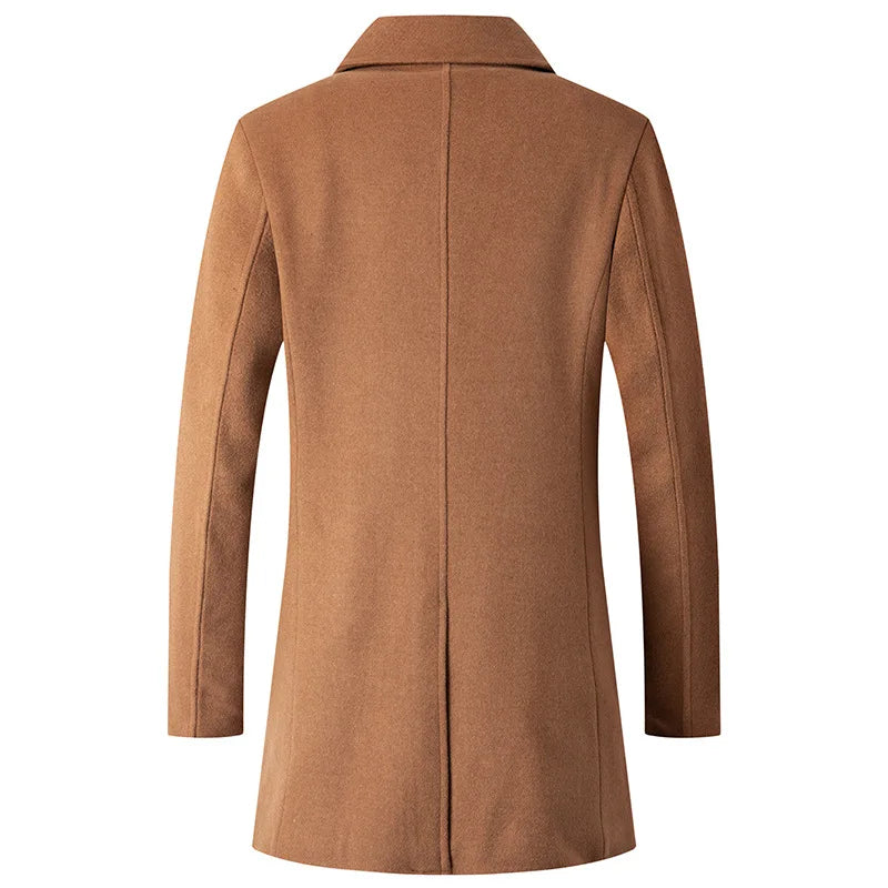 Manteau homme croisé lisse, Long manteau homme, Long manteau homme, Manteau homme, Manteau homme, Modèle de thème







