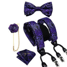 bretelles homme imprimées, ensemble luxe homme, accessoire homme élégant, bretelles soie, coffret cadeau homme