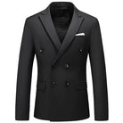 veste homme croisée, veste homme monochrome, veste homme formelle, veste homme polyviscose, blazer homme élégant







