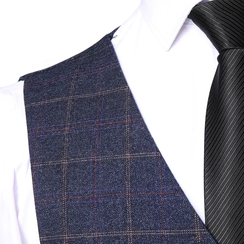 costume homme marine, costume à carreaux, costume slim fit, costume élégant homme, costume trois pièces