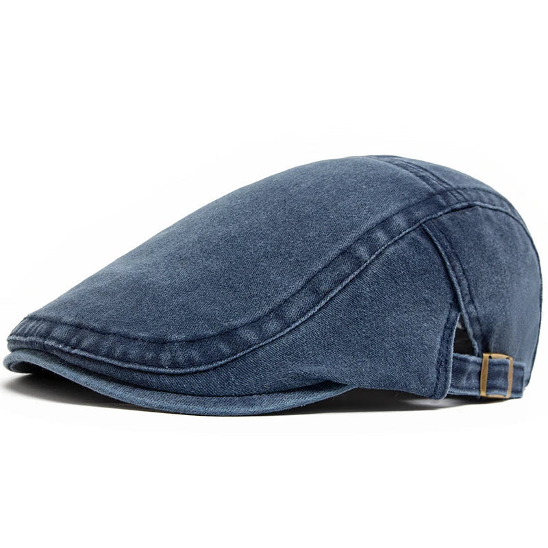 béret homme jean, béret en coton, casquette style jean, béret résistant, accessoire homme élégant