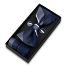 coffret cravate nœud papillon, nœud papillon imprimé, accessoire homme élégant, coffret cadeau masculin, ensemble cravate sophistiqué