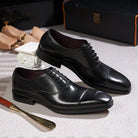 chaussure richelieu homme, chaussure homme patinée, chaussure de ville marron, chaussure formelle classique, chaussure homme bout droit
