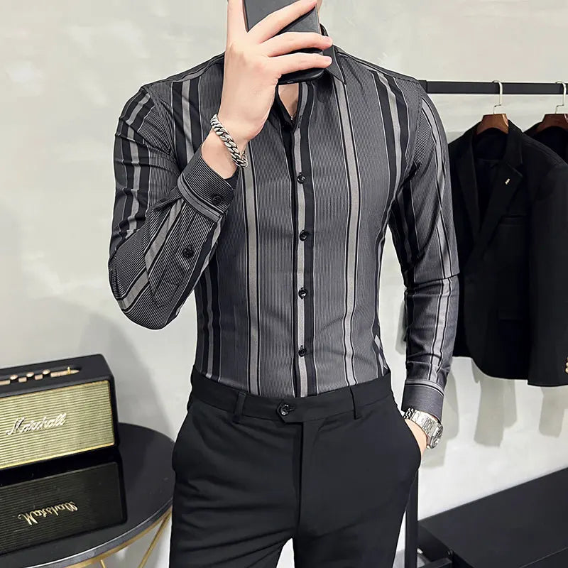 Chemise Habillée Homme, Chemise Rayée Homme, Chemise Habillée, Chemise Homme, Chemise à Rayures Homme, Chemise à Rayures, Chemise