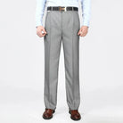 pantalon homme exclusif, pantalon habillé élégant, pantalon de costume formel, pantalon homme luxe, pantalon homme polyester soie