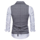 gilet homme croisé, gilet homme carreaux, gilet homme slim, gilet homme à revers, veste sans manches homme