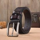 ceinture homme cuir détaillé, ceinture cuir véritable, accessoire homme élégant, ceinture polyvalente, ceinture décontractée