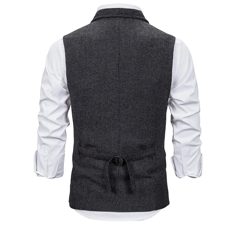 gilet homme à revers, gilet en polyester, gilet homme élégant, gilet décontracté, gilet polyvalent