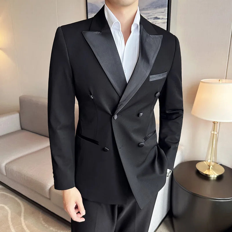 Smoking homme slim, Tenue de gala homme, Costume de mariage formel, Smoking premium, Tenue de soirée homme







