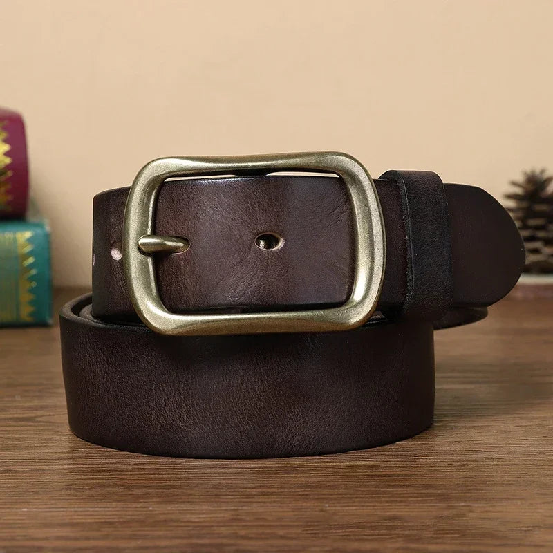 ceinture homme classique, ceinture en cuir véritable, accessoire homme élégant, ceinture intemporelle, ceinture de qualité