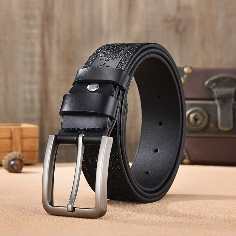 ceinture homme cuir détaillé, ceinture cuir véritable, accessoire homme élégant, ceinture polyvalente, ceinture décontractée