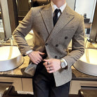Veste Homme Style Britannique, Veste Croisée Élégante, Veste Homme Hiver Slim Fit, Blazer Homme Luxe, Veste Formelle pour Homme









