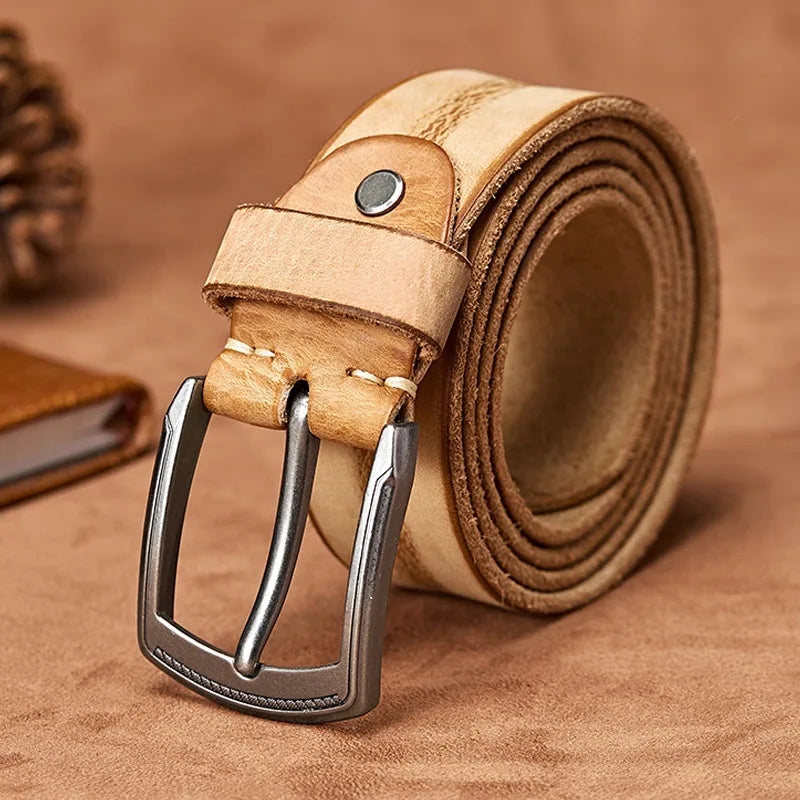 ceinture homme cuir vieilli, ceinture en cuir de vache, accessoire homme vintage, ceinture casual, ceinture en cuir robuste